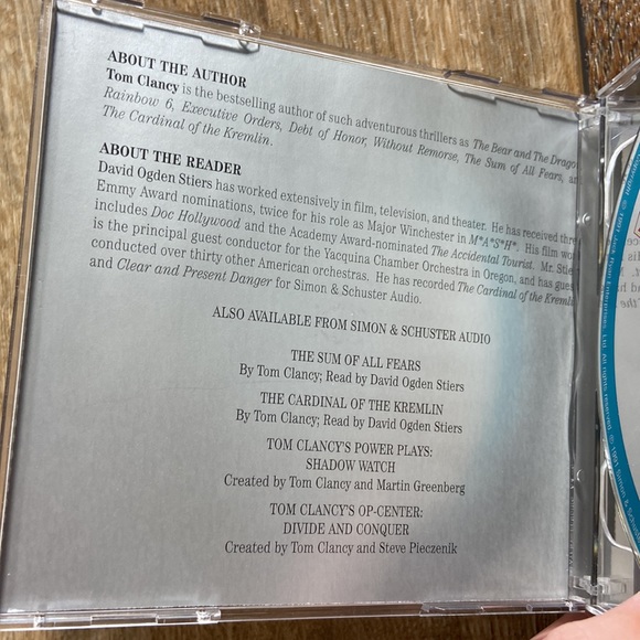 Tom Clancy The Sum of All Fears Audiobook on CD Read by David Ogden Stiers - Picture 6 of 10